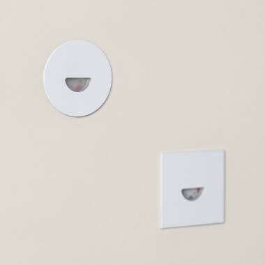 Imagen de Baliza Exterior LED 2W Empotrable Aluminio Pared Cuadrado Blanco Guell