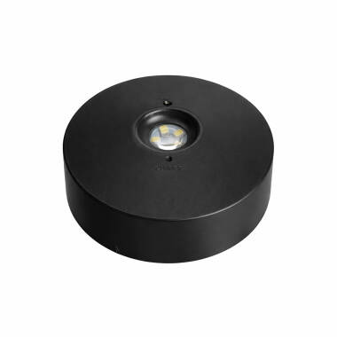 Luz Emergencia LED Superficie 120lm Permanente/No Permanente Circular