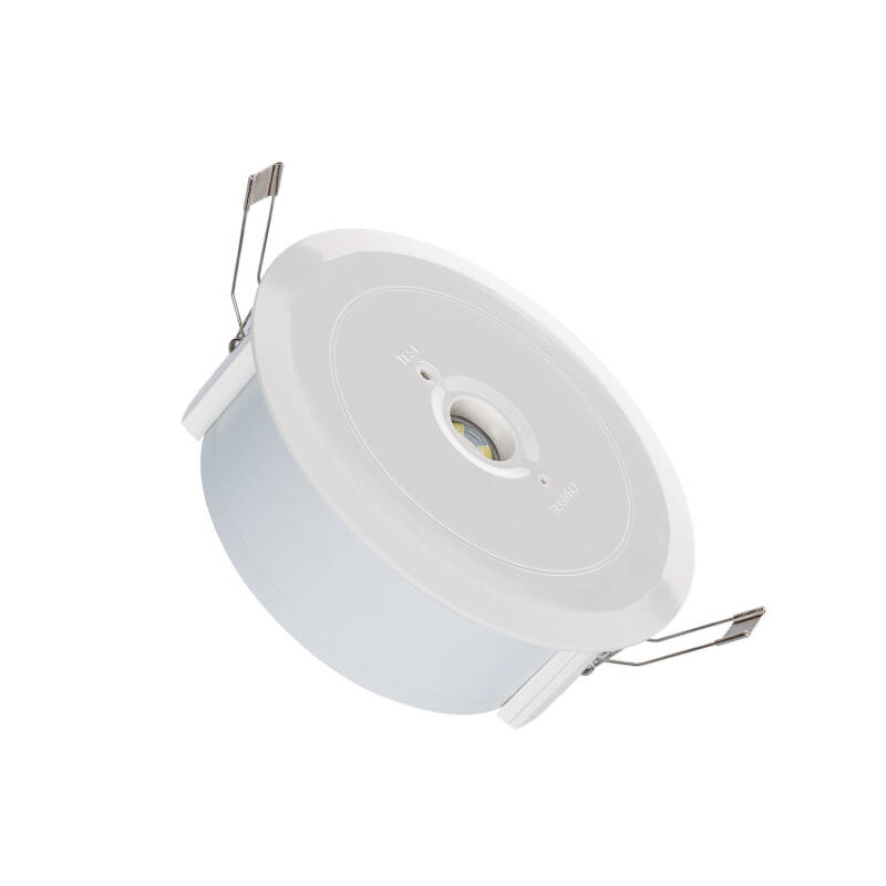 Imagen de Luz Emergencia LED Empotrable 120lm Corte Ø136 mm 3 Horas de Autonomía