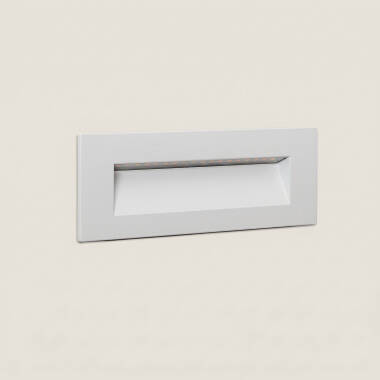 Baliza Exterior LED 7W Empotrable Pared Rectangular Blanco Groult