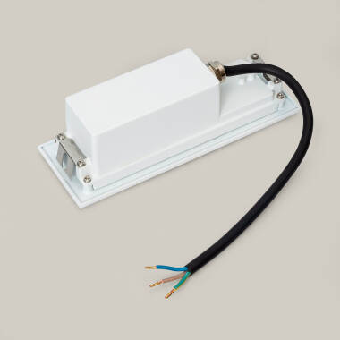 Imagem de Baliza Exterior LED 6W Encastrável Parede Retangular Branca Groult