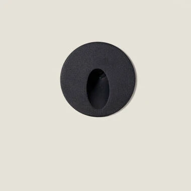 Imagen de Baliza Exterior LED 3W Empotrable Pared Circular Gris Boiler