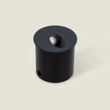 Imagen de Baliza Exterior LED 3W Empotrable Pared Circular Gris Boiler
