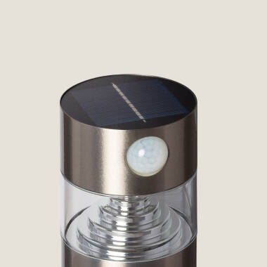 Imagen de Baliza Solar Exterior LED 1.5W Superficie Pie 50cm Acero Inoxidable con Detector de Movimiento Inti