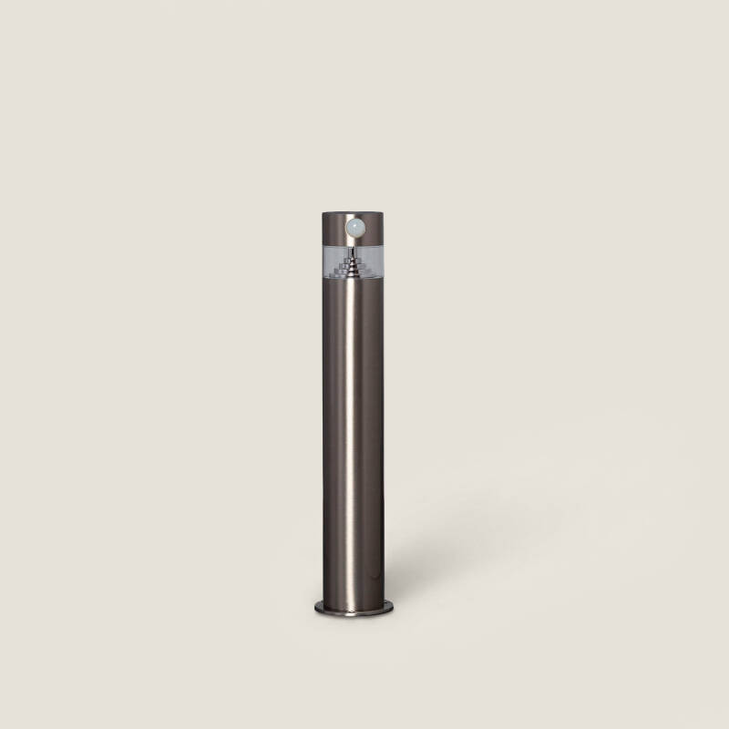 Imagen de Baliza Solar Exterior LED 1.5W Superficie Pie 50cm Acero Inoxidable con Detector de Movimiento Inti