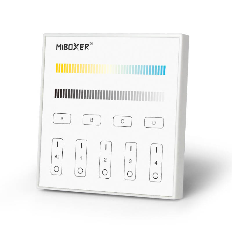 Imagem de Comando DALI Tátil LED CCT MiBoxer DP2S para Controlador Regulador