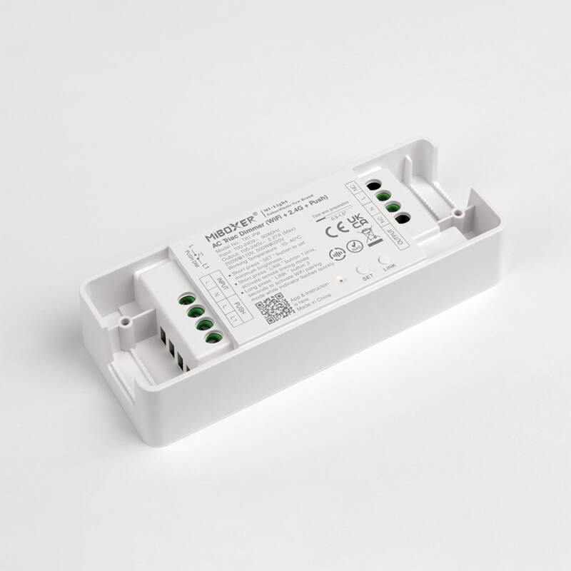 Imagen de Regulador LED TRIAC WiFi MiBoxer TRI-PW High Power Compatible con Mando RF y Pulsador