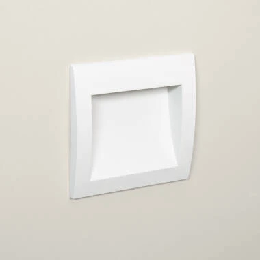 Baliza Exterior LED 4W Encastrável Parede Quadrada Branca Natt