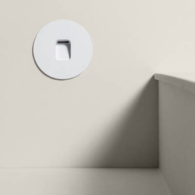 Imagem de Baliza Exterior LED 2W Encastrável Parede Circular Olite