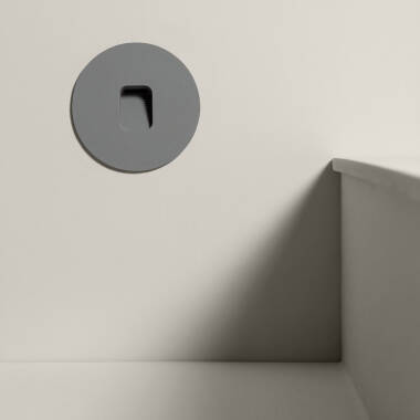 Imagen de Baliza Exterior LED 2W Empotrable Pared Circular Olite