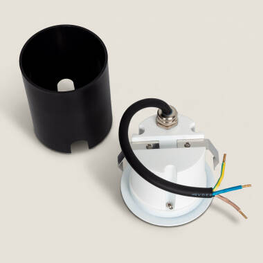 Imagen de Baliza Exterior LED 3W Empotrable Pared Circular Blanco Coney