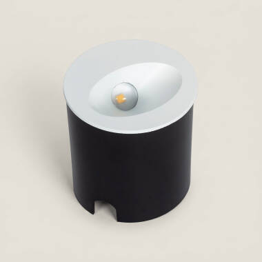 Imagen de Baliza Exterior LED 3W Empotrable Pared Circular Blanco Coney
