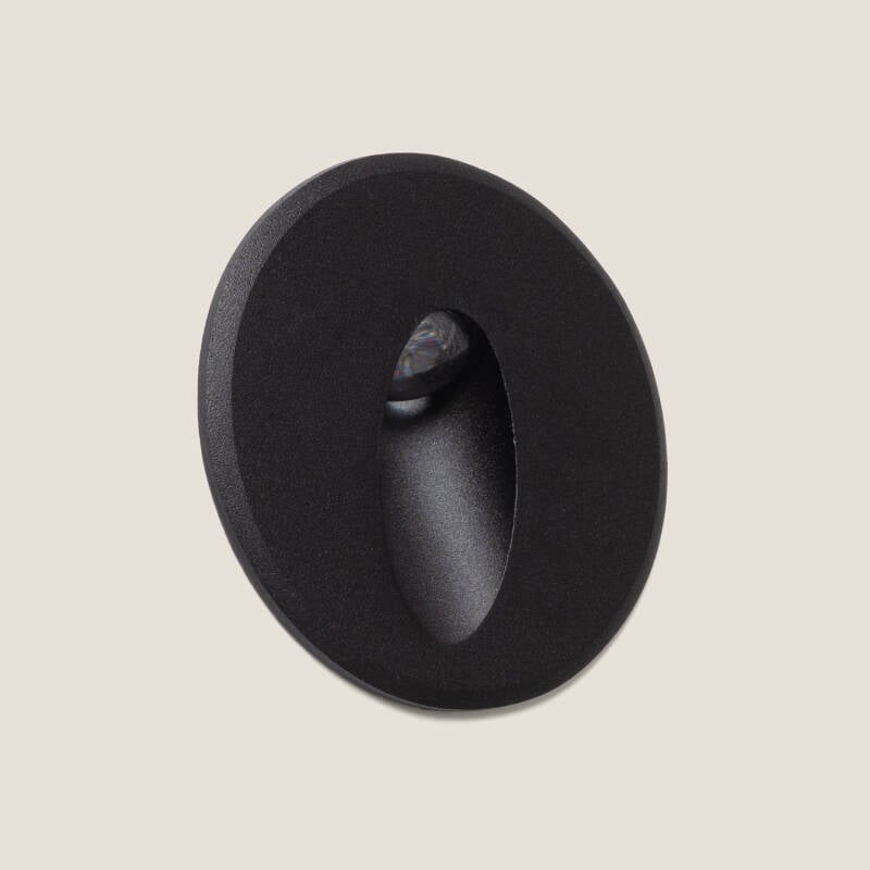 Imagen de Baliza Exterior LED 3W Empotrable Pared Circular Oval Adam