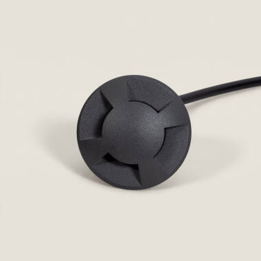 Imagen de Baliza Exterior LED Empotrable Suelo 4L 24V DC Loto Negro