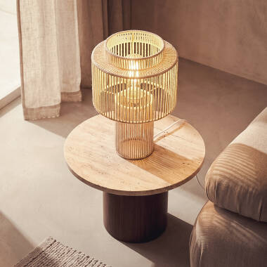 Imagen de Lámpara de Mesa de Cuerda de Algodón Alma