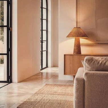 Imagen de Lámpara de Mesa de Ratán Nara