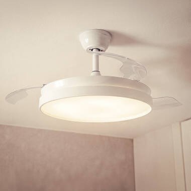 Imagen de Ventilador de Techo con luz Silencioso DC aspas retráctiles Kaios