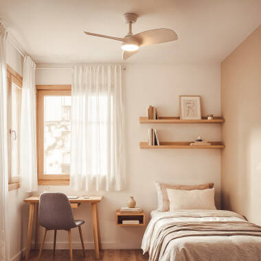 Imagen de Ventilador de Techo con luz Silencioso DC Poros Evo