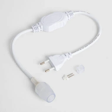 Cabo Retificador Anti-puxões  para  Fita LED 220V AC SMD2835 IP65 Largura 12mm Monocor