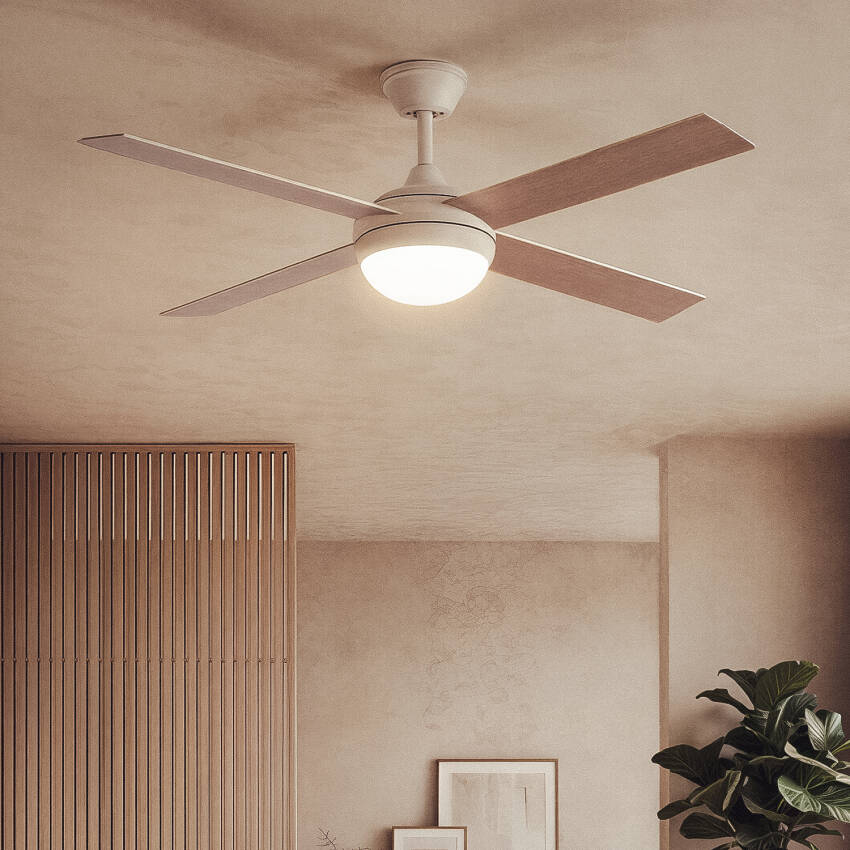 Ventilador de Techo con luz Silencioso DC aspas de madera Navy Evo