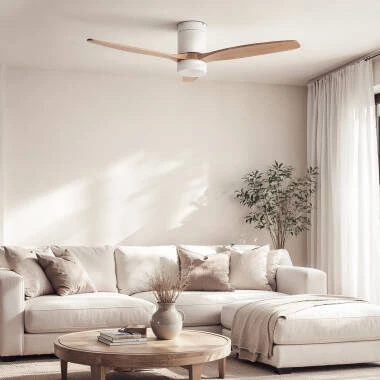 Ventilador de Techo con luz Silencioso DC Leros