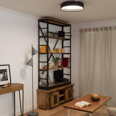 Imagen de Plafón LED 20W Circular Metal Ø450 mm Negro Design