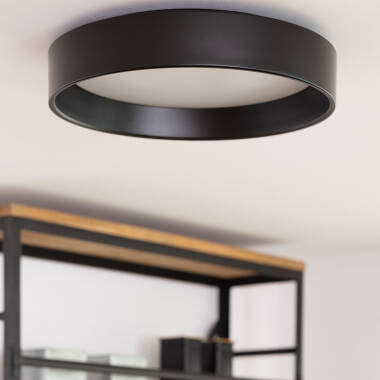 Imagen de Plafón LED 20W Circular Metal Ø450 mm Negro Design