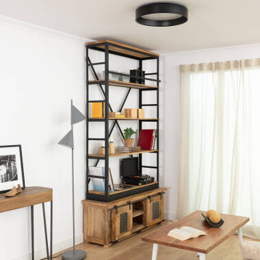 Imagen de Plafón LED 20W Circular Metal Ø450 mm Negro Design