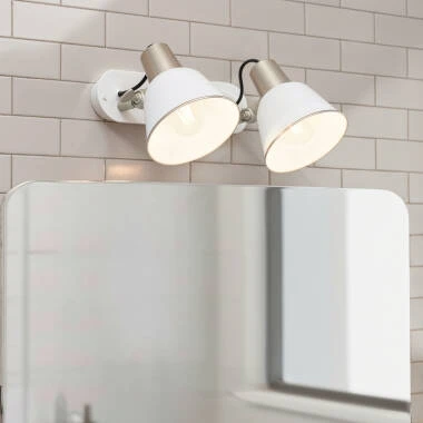 Candeeiro de Parede Casa Banho 2 Focos Birzay.