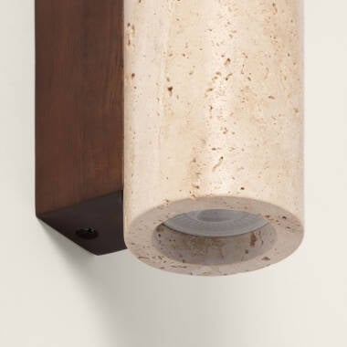 Imagen de Aplique de Pared Travertino y madera Enzo