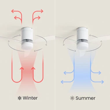 Imagen de Ventilador de Techo con luz Silencioso DC Leros