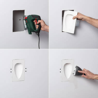 Imagem de Aplique de Parede Integração Gesso/Pladur para Lâmpada LED GU10 / GU5.3 Corte 353x103 mm