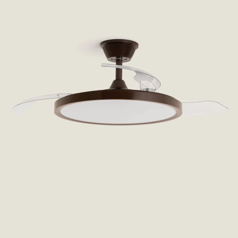 Imagem de Ventoinha de Teto com luz Silenciosa DC com aspas retráteis Kleon