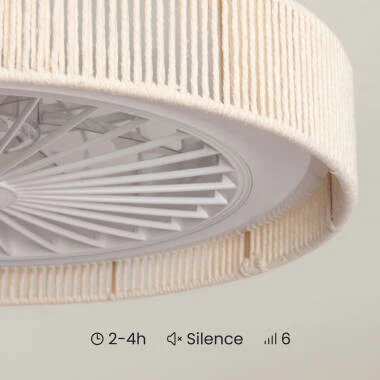 Imagen de Ventilador de Techo con luz Silencioso DC Algodón Alma