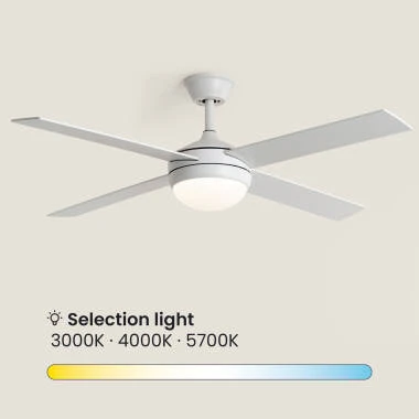 Imagem de Ventoinha de Teto com luz  Silenciosa DC com aspas de madeira Navy Evo