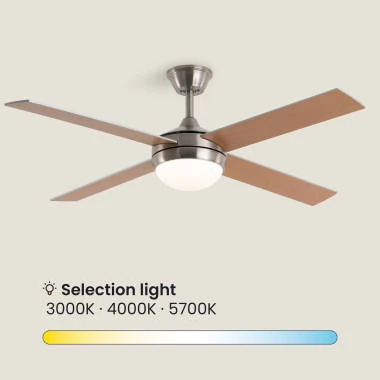 Imagem de Ventoinha de Teto com luz  Silenciosa DC com aspas de madeira Navy Evo