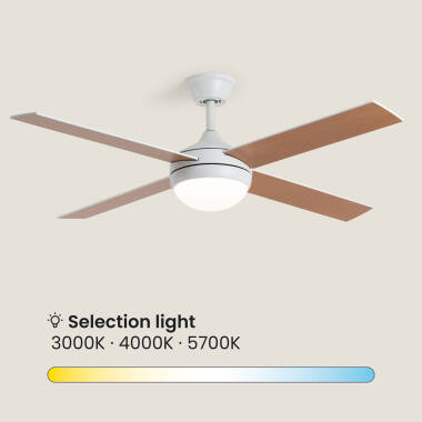 Imagem de Ventoinha de Teto com luz  Silenciosa DC com aspas de madeira Navy Evo