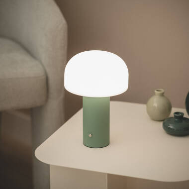 Imagen de Lámpara de Mesa LED Portátil Metal con Batería USB Recargable Leta