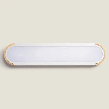 Imagen de Plafón LED 18W Madera y Aluminio 140x650 mm CCT Seleccionable Dari Lang