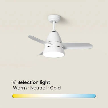 Imagen de Ventilador de Techo Silencioso Industrial Blanco 91cm Motor DC