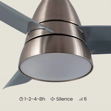 Imagem de Ventoinha de Teto Silenciosa Industrial Prata 91cm Motor DC