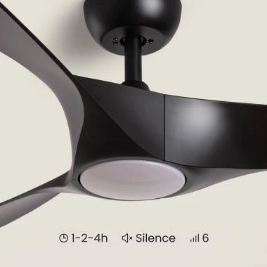 Imagem de Ventoinha de Teto Silenciosa Egina Preto 132cm Motor DC