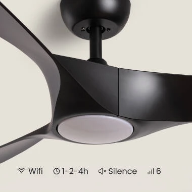 Imagen de Ventilador de Techo Silencioso Egina Negro 132cm Motor DC