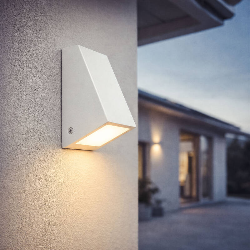 Imagen de Aplique de Pared Exterior Metal y Cristal Ruzafa
