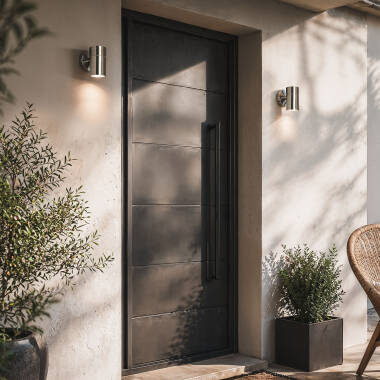 Imagen de Aplique de Pared Exterior de Acero Inoxidable Satin