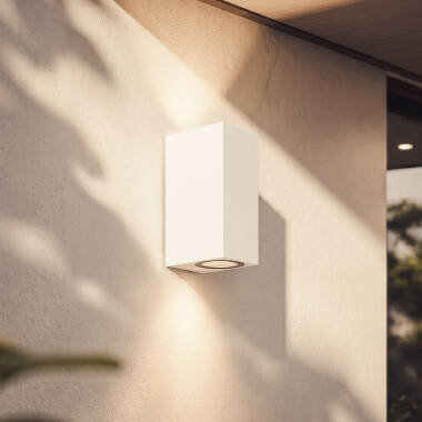 Imagem de Aplique de Parede Exterior Iluminação Dupla Miseno Branco