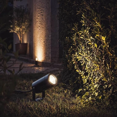 Imagen de Foco Exterior LED con Pincho Leaf para Bombilla GU10