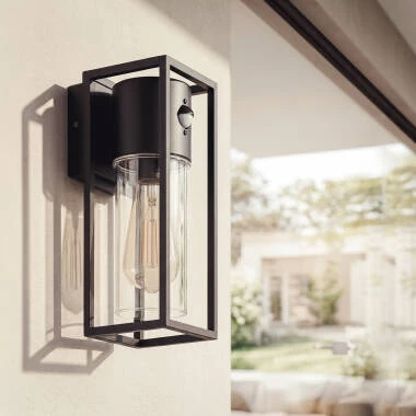 Aplique de Pared Exterior Aluminio con Detector de Movimiento Siawja