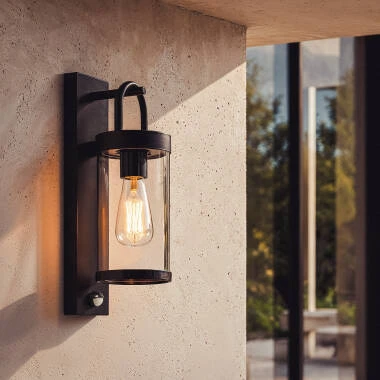 Aplique de Parede Exterior Benny com Sensor Movimento PIR