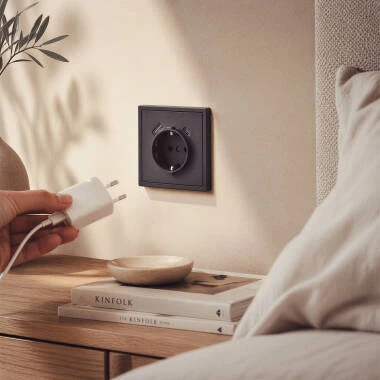 Tomada Schuko Tipo F con USB Luxe 990